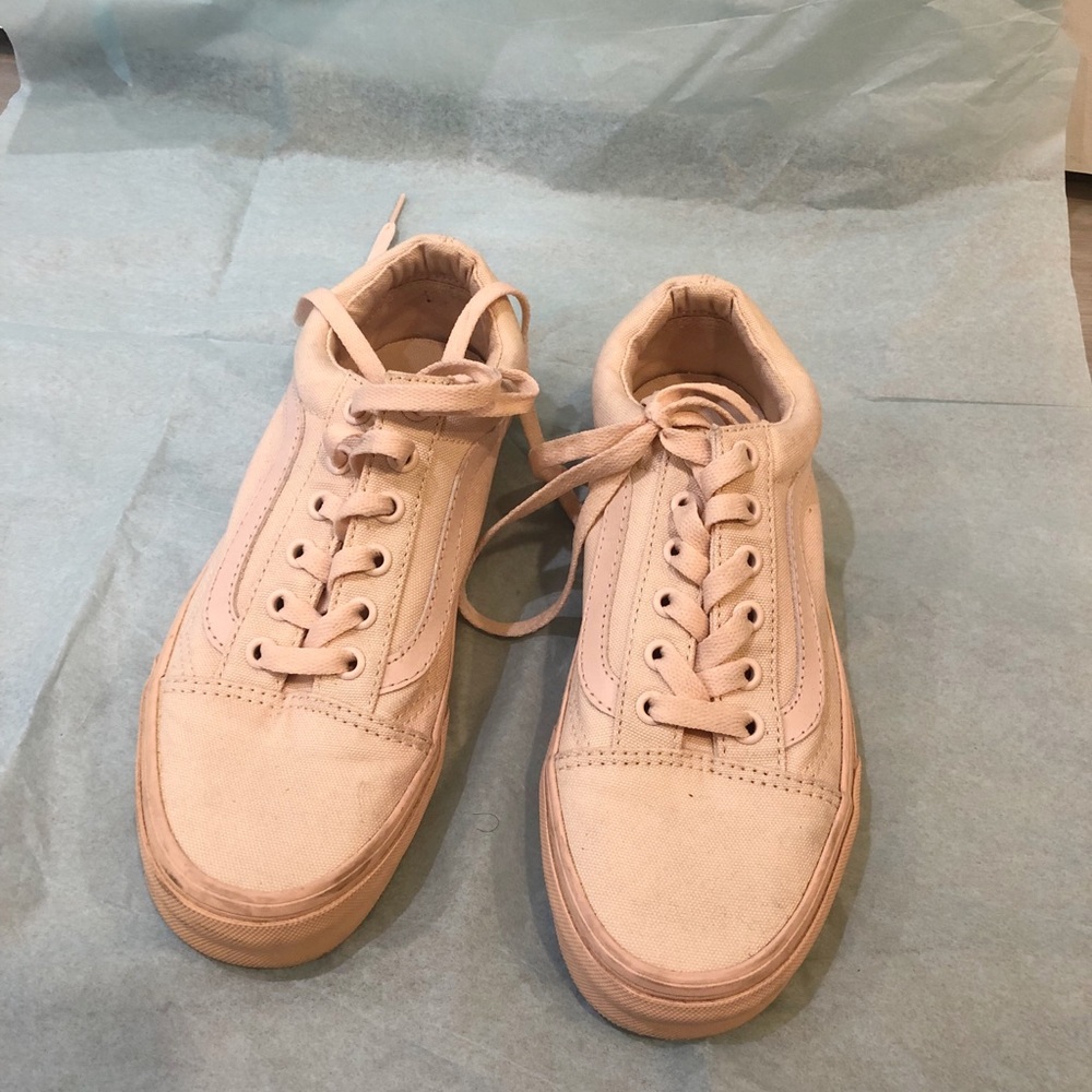 Vans old skool Sakura egg shell light pink skate sneaker